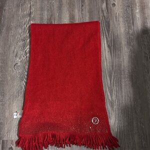 Red Knit Calvin Klein scarf